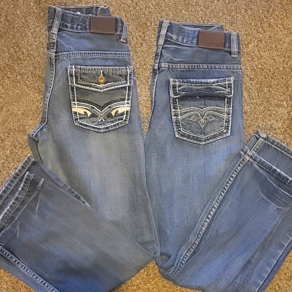 2(pr) Boys Flypaper Jean's 12 slim boot